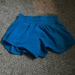 Poolside blue hotty hot lululemon shorts